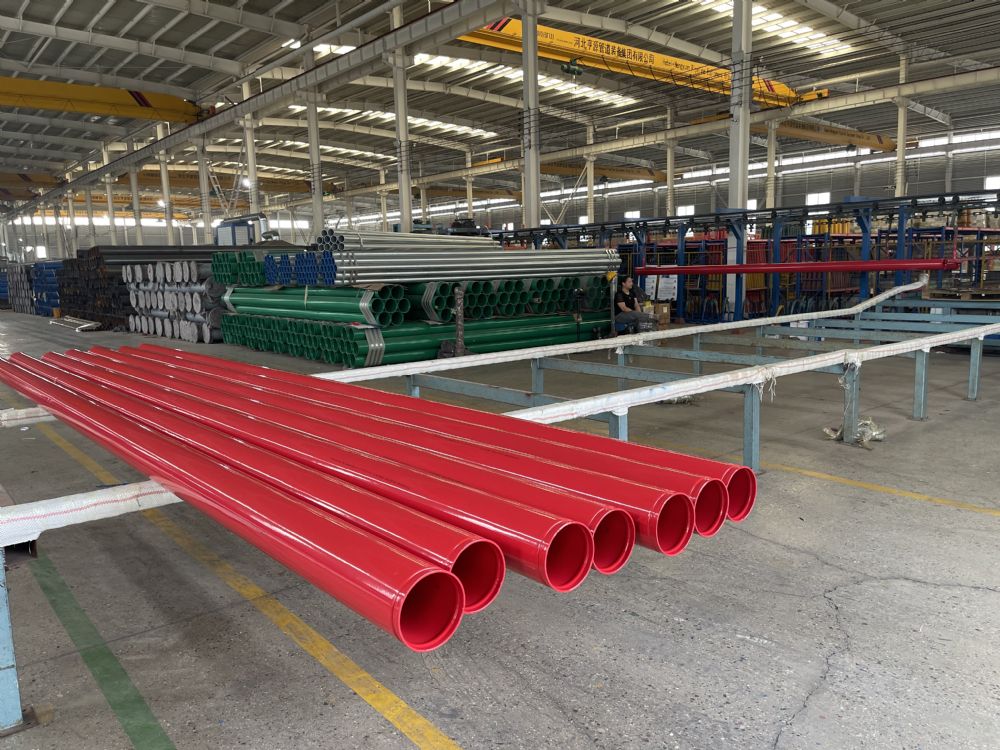 DN150溝槽連接消防給水涂塑鋼管 DN150溝槽連接消防給水涂塑鋼管